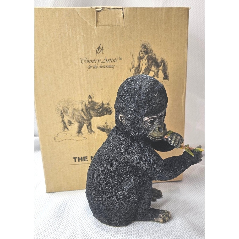 Country Artists Baby Gorilla Figurine The Natural World Resin Statue with Box